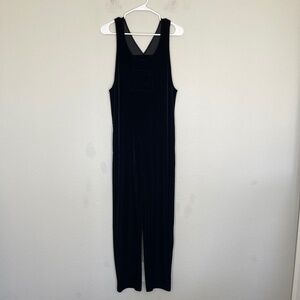 Chico's Private Edition Jumpsuit Women's Size 0 Black Velvet Sleeveless